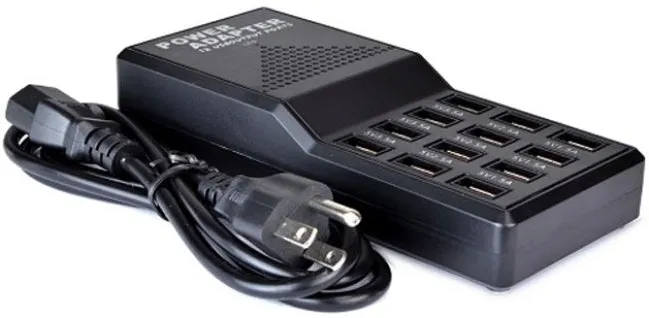 12-Port 12 Amp USB Fast Charging Power Adapter