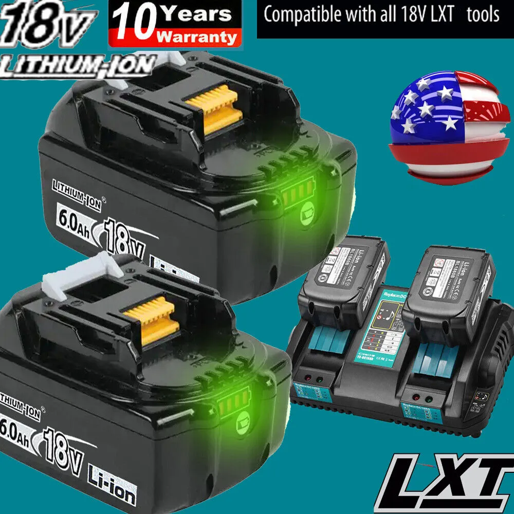 18V Battery and Charger for Grass Shear Cutter, Fast Charging