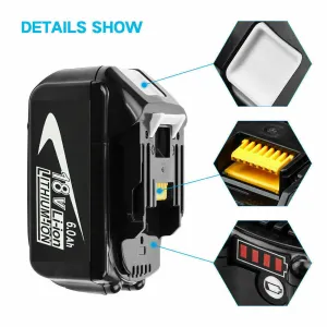 18V Battery and Charger for Grass Shear Cutter, Fast Charging