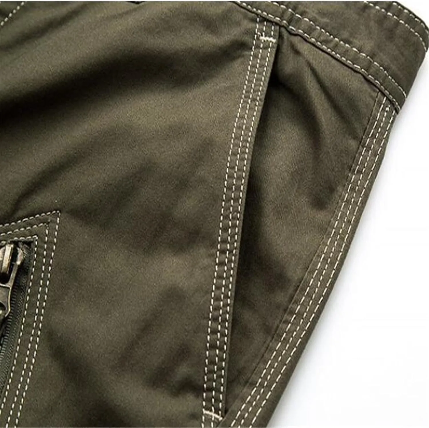 2024 Mens Cargo Shorts Casual Classic fit Athletic Workout Summer Shorts Outdoor Hiking Shorts for Men with Zipper Pockets