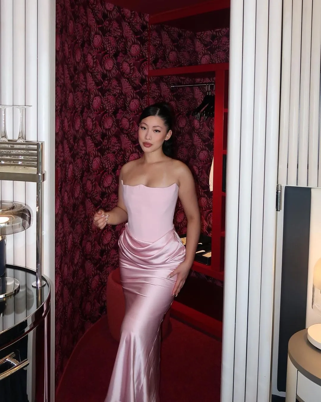 2025 New Year Prom Party Dresses Sexy Long Strapless Corset Cocktai Dress Pink Satin Maxi Elegant Evening Dress