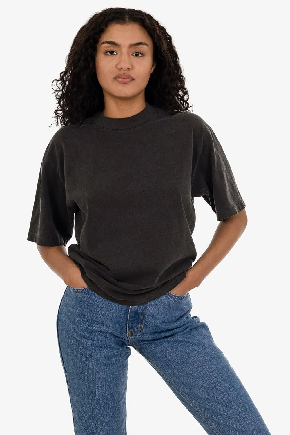 6.5oz Garment Dye Crew Neck T-Shirt, Durable USA Cotton