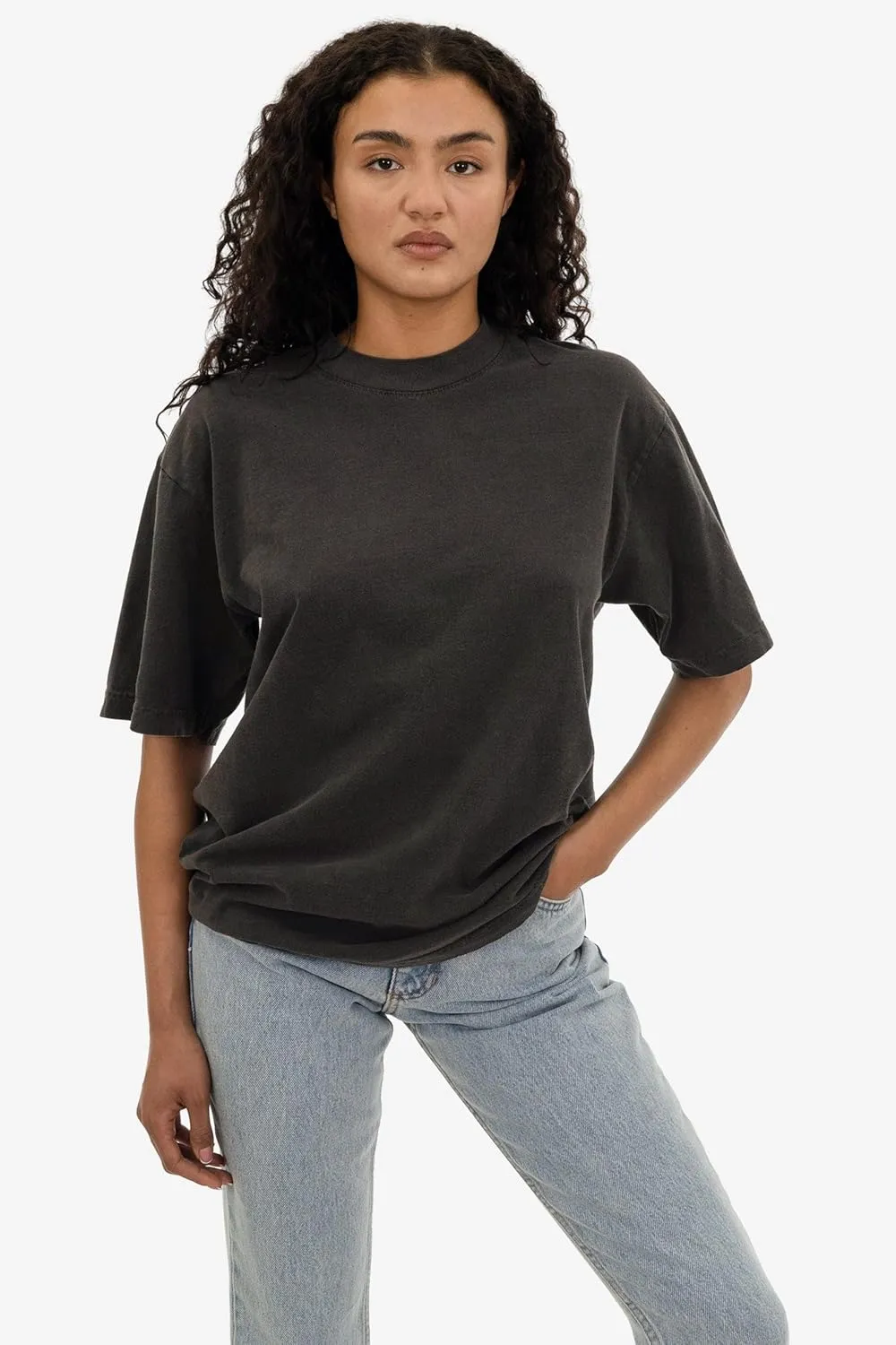 6.5oz Garment Dye Crew Neck T-Shirt, Durable USA Cotton