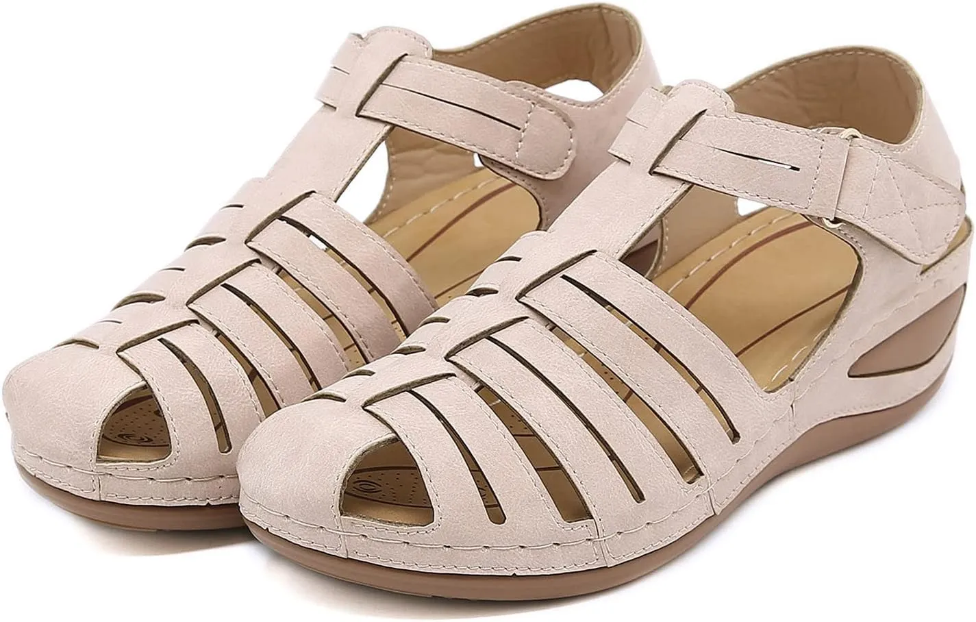 7.5 Wide Orthopedic Slippers for Women Sandals Women Dressy Summer Flat Comfortable Summer Shoes for Women 2024 White Ladies Walking Sandals Fisherman Sandals for Women Flower Sandals for Women