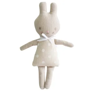 Alimrose Bonnie Bunny Rattle White Spot