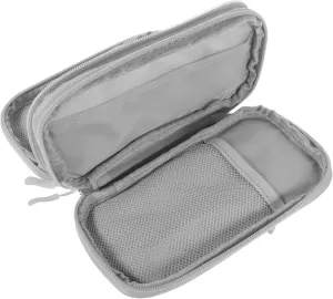 Angoily Cable Charger Storage Bag for Travel Electronic Organizer Double-Layer Pouch Cord Organizer Bag for Earphones Hard Drives