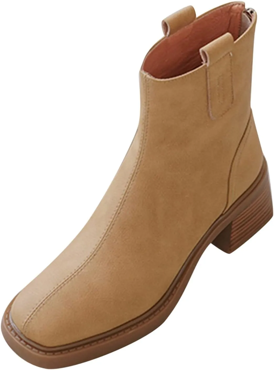 Ankle Cowboy Boots for Women Womens Fall Boots 2024 Tan Cowboy Boots for Women Womens Casual Wide Width Black Ankle Boots Wide Width for Women Chunky Heel Women's Wide Width Boots