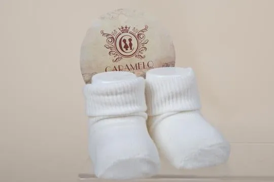 Baby Socks - White & Blue