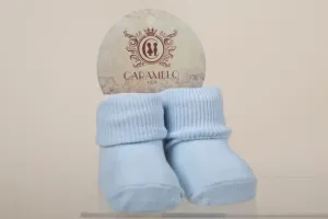 Baby Socks - White & Blue