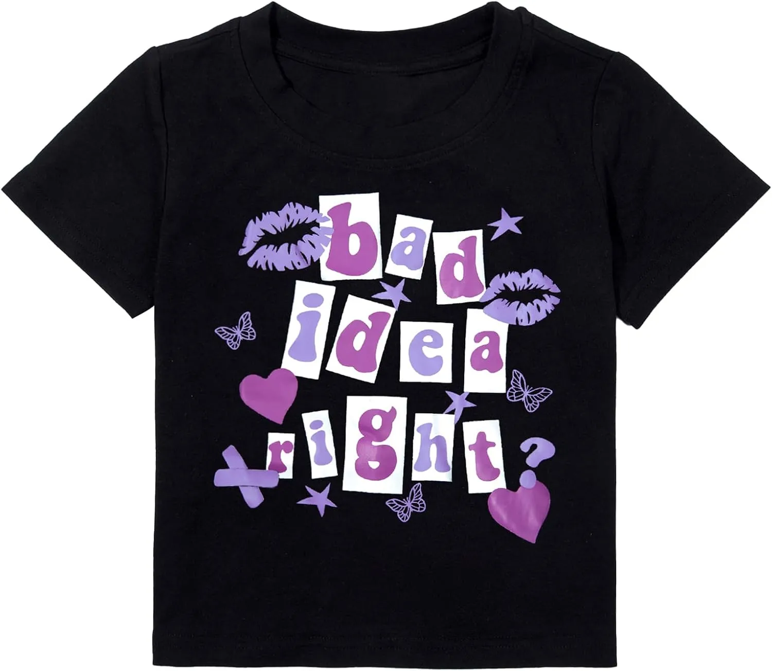 Bad Idea Right Shirts Toddler Girls Vintage Album T Shirts Music Merch Tee Tops Concert Tour Shirts Funny Music Shirt