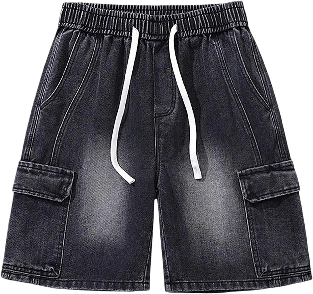 Baggy Jean Shorts for Men Summer Casual Loose Fit Y2K Hip Hop Skateboard Denim Shorts Trendy Outfits