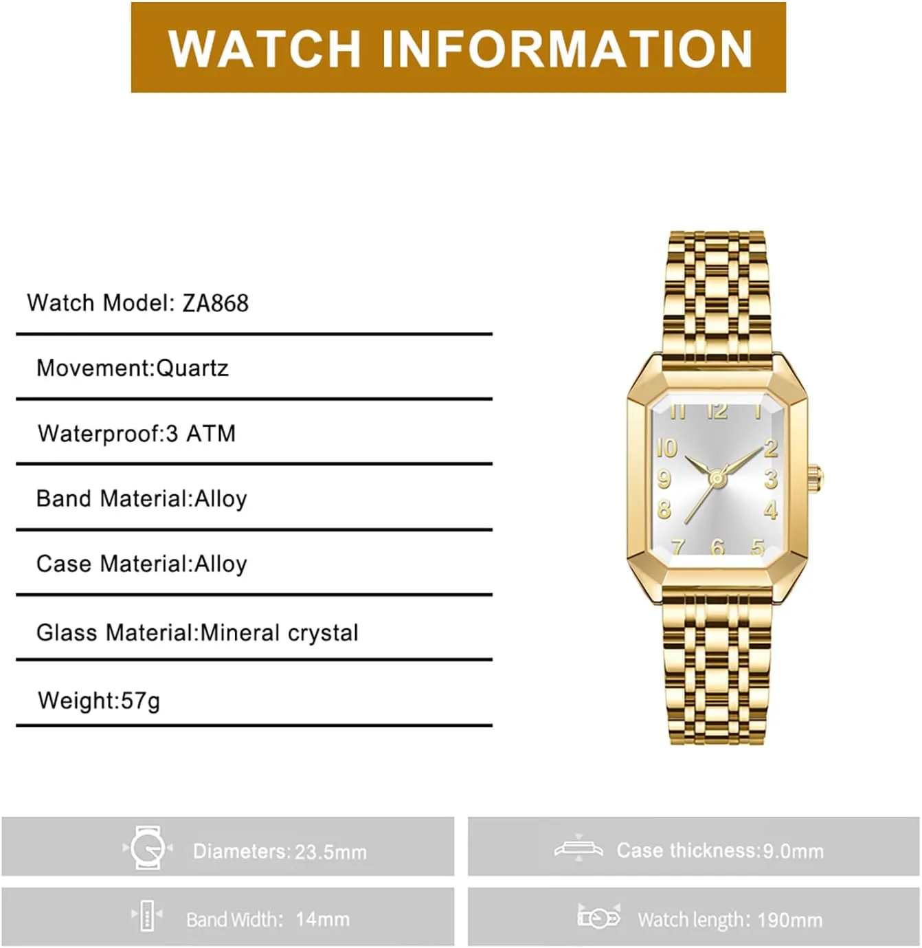 BESTKANG Women's Vintage Gold Watch - Roman/Arabic Numeral Dial Options, Adjustable Alloy Bracelet, 3ATM Water Resistant Quartz Movement with Resizing Tools
