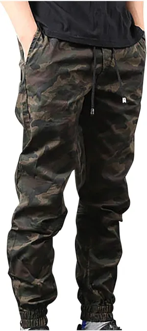 Big and Tall Sweatpants for Men Sweatpants for Men Heavyweight Cargo Casual Sweatpants Stretch Elastic Waist Jogger