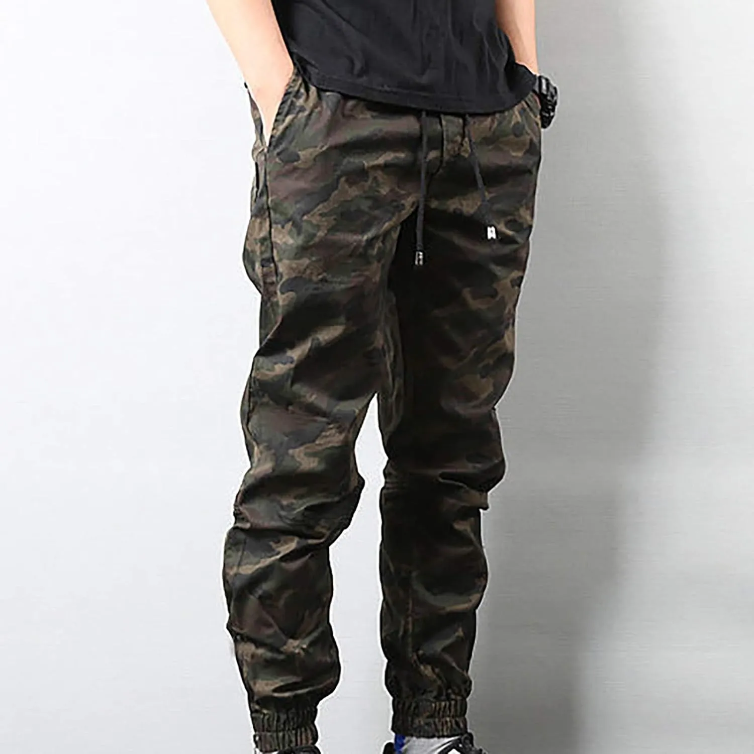 Big and Tall Sweatpants for Men Sweatpants for Men Heavyweight Cargo Casual Sweatpants Stretch Elastic Waist Jogger