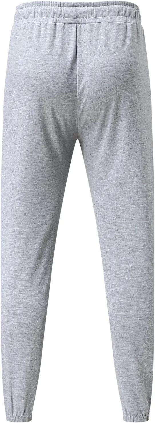 Big and Tall Sweatpants for Men Waist Baggy Drop Crotch Sweatpants Trousers Mens Heavyweight Sweatpants Fleece Lined
