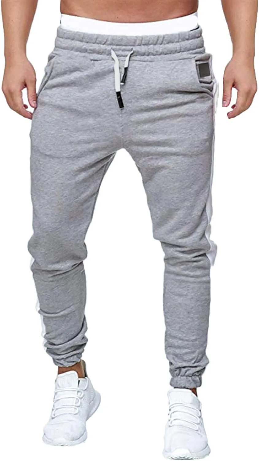 Big and Tall Sweatpants for Men Waist Baggy Drop Crotch Sweatpants Trousers Mens Heavyweight Sweatpants Fleece Lined