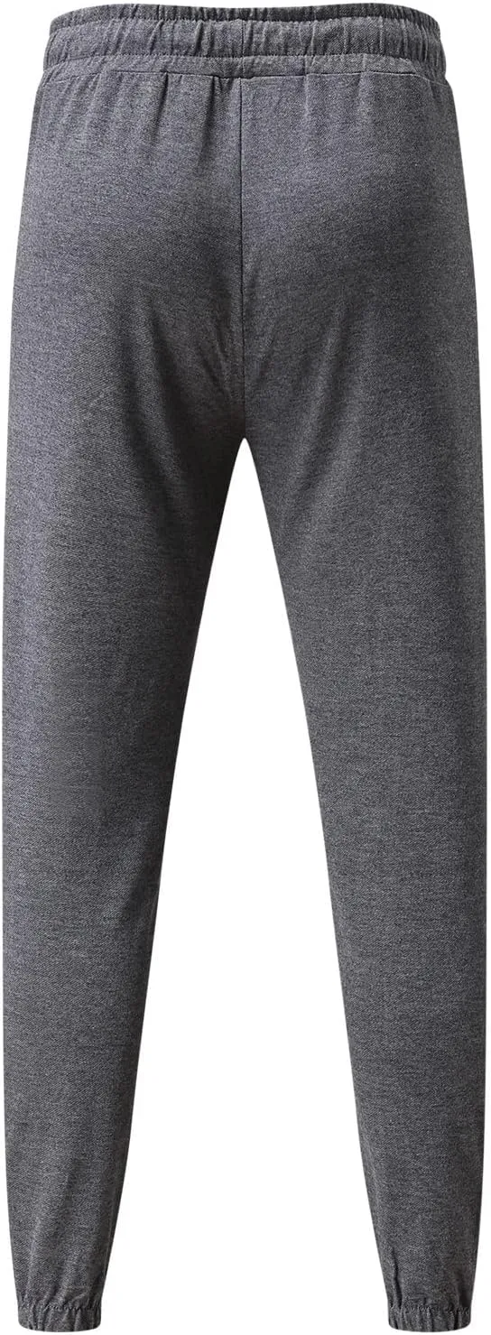 Big and Tall Sweatpants for Men Waist Baggy Drop Crotch Sweatpants Trousers Mens Heavyweight Sweatpants Fleece Lined