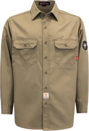 BOCOMAL FR Shirts 6.25oz Lightweight Welding Shirts Flame Resistant Men's Fire Retardant Shirt