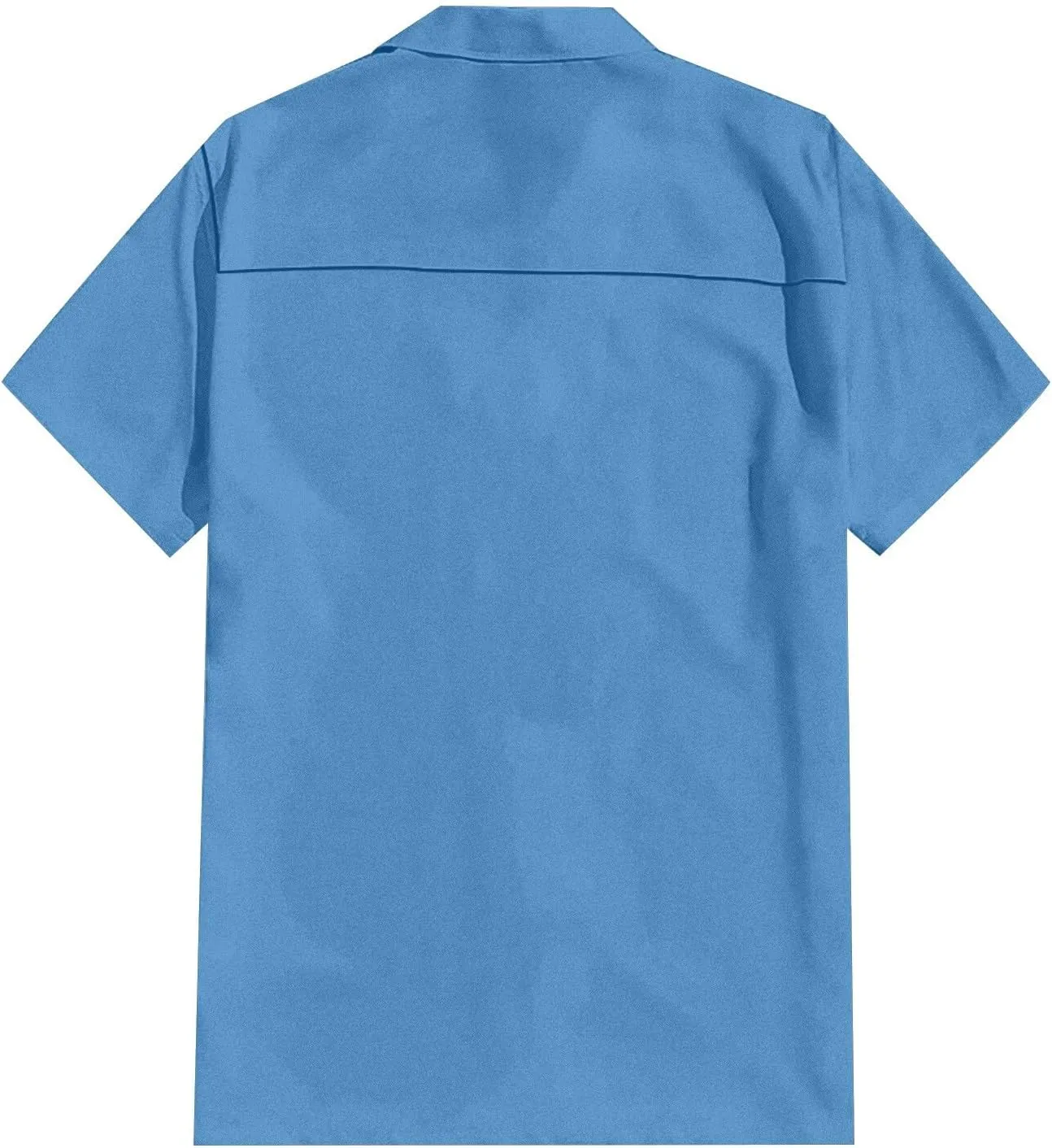 Button Down Shirt Men Casual Short Sleeve Summer Beach Shirts Plus Size Loose Lightweight Linen Shirts