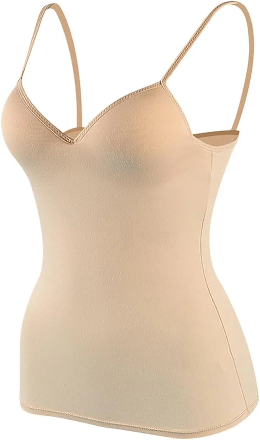 Camisole Tank Tops with Built in Bra for Women 2025 Racerback Workout Undershirts Summer Sports Padded Cami Tube Yoga Tops