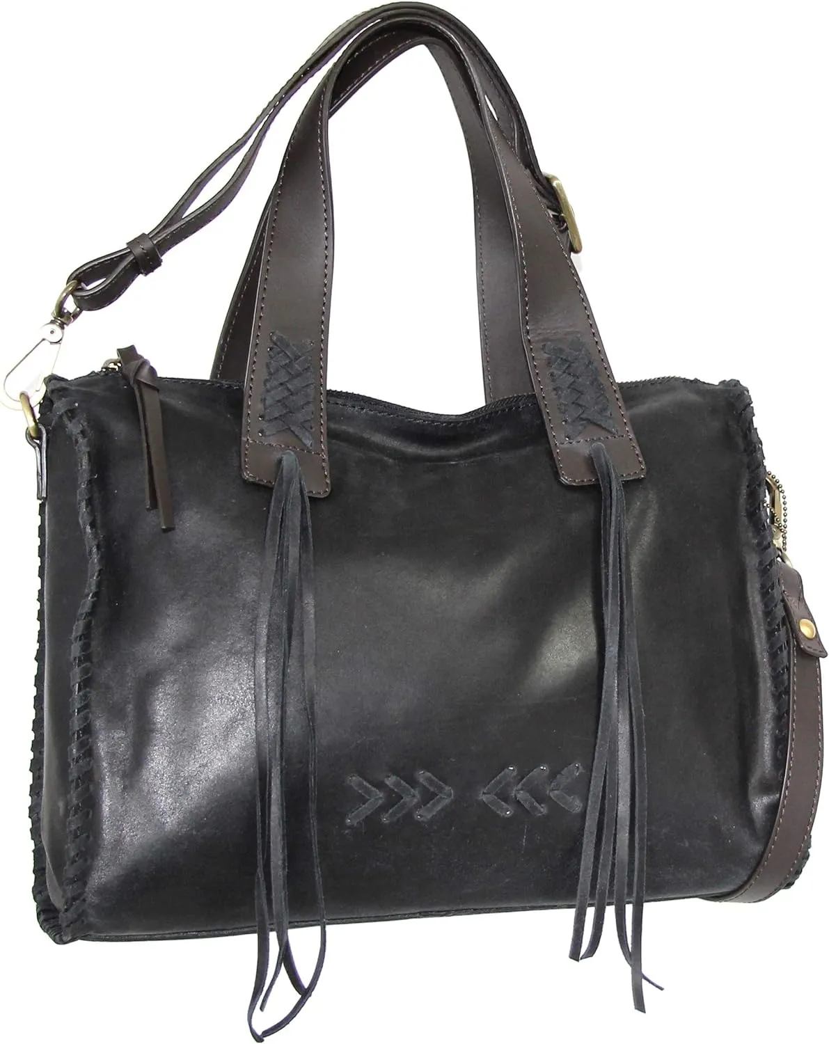 Candace Convertible Leather Satchel