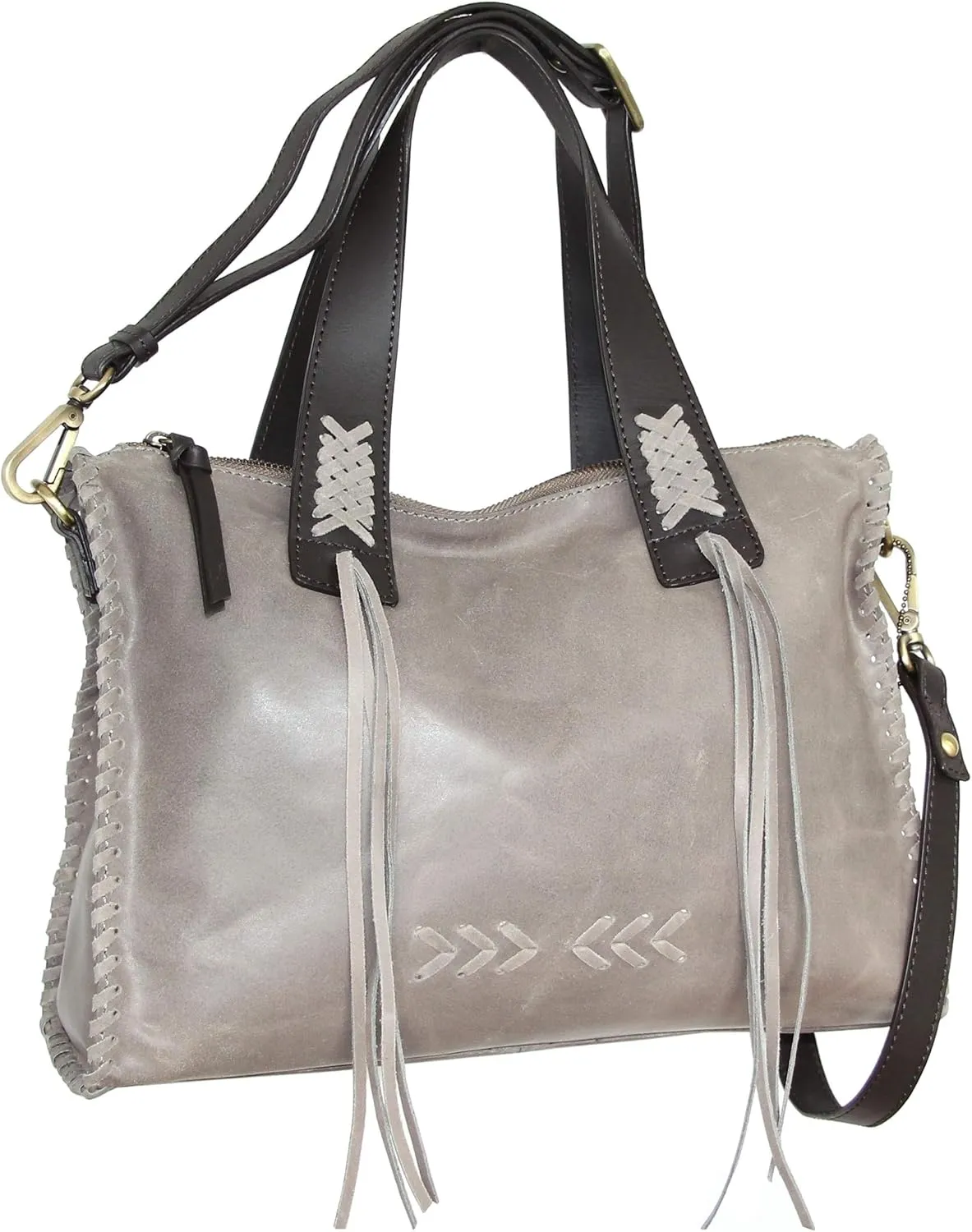 Candace Convertible Leather Satchel