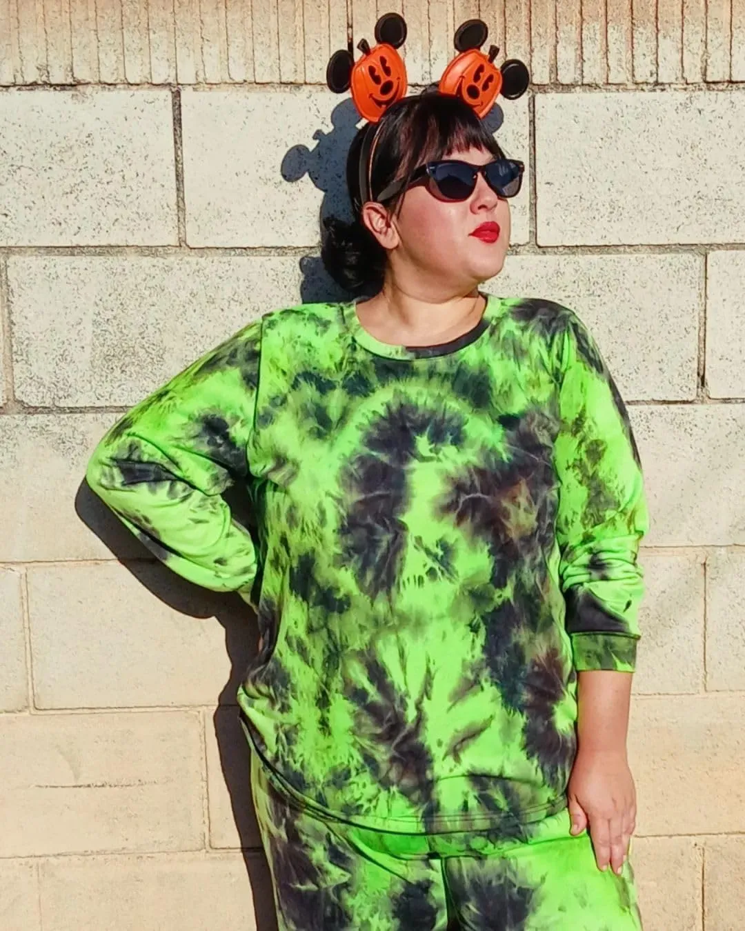 CARCOS Plus Size 2 Piece Outfits for Women Tie Dye Fall Sets for Womens Winter Lounge Set Track Suits Jogger Sets XL-5XL
