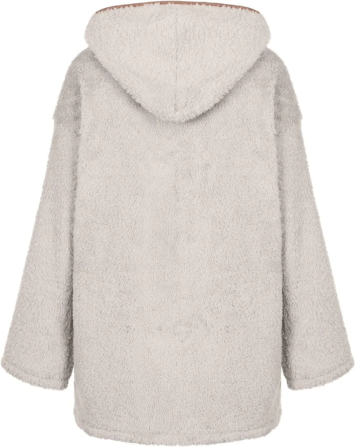 Cardigan for Women Winter Fashion Plus Size Long Fleece Jacket Casual Long Sleeve Open Front Coat Fuzzy Outerwear