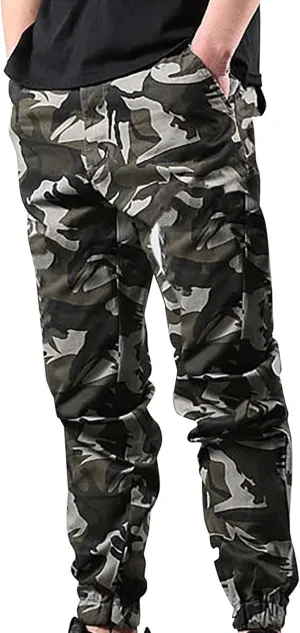 Cargo Pants for Men Big and Tall, Casual Cargo Pants Military Pants Combat Work Pants Mens Chino Jogger Pants Fleece