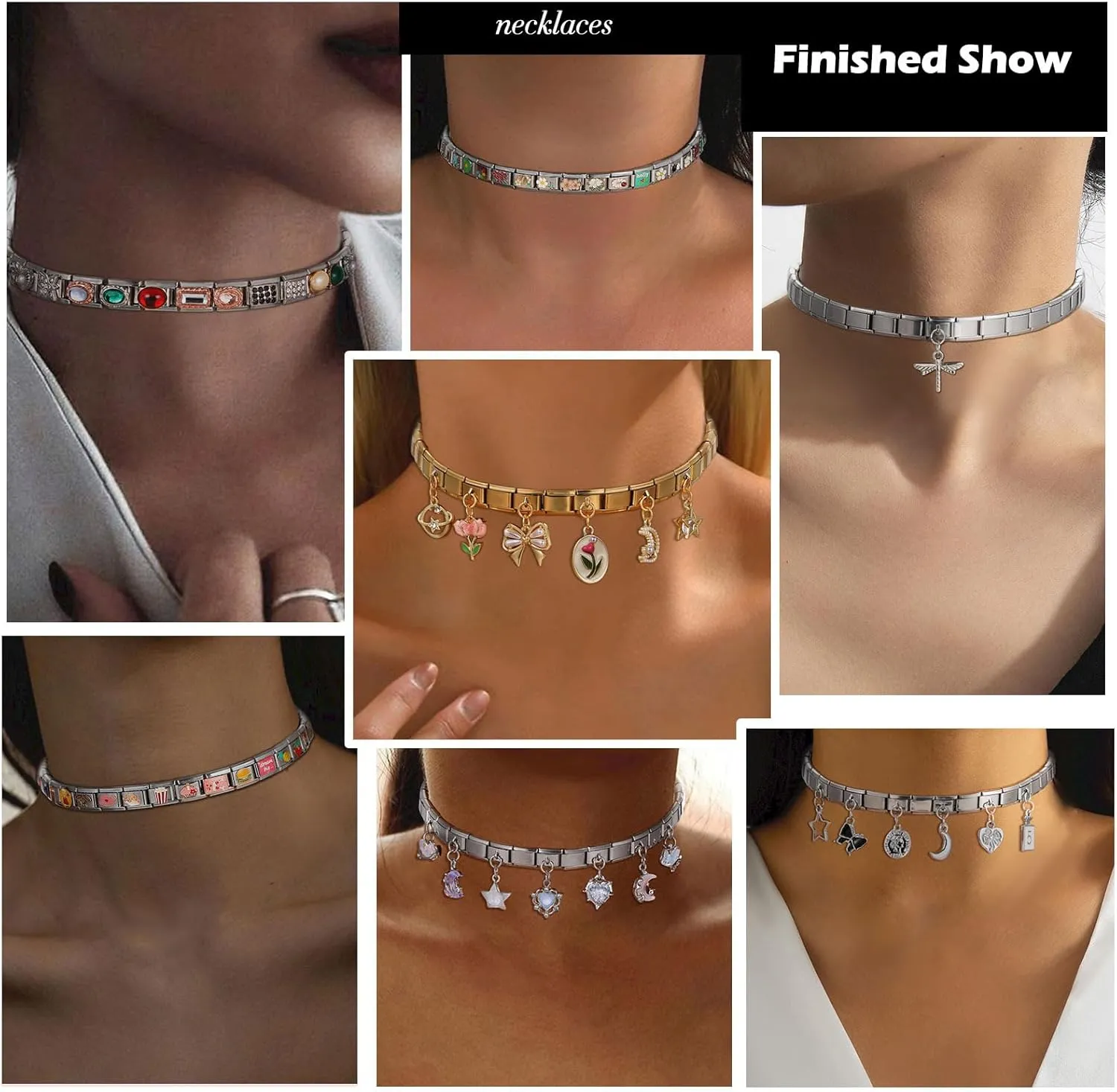 Christmas Italian Charms for Women, Traditional Classic Type Italian Charm Bracelet Link for Men, Fashion Handmade Bracelet DIY Module Italian Charm Necklaces Anklet Jewelry Gifts