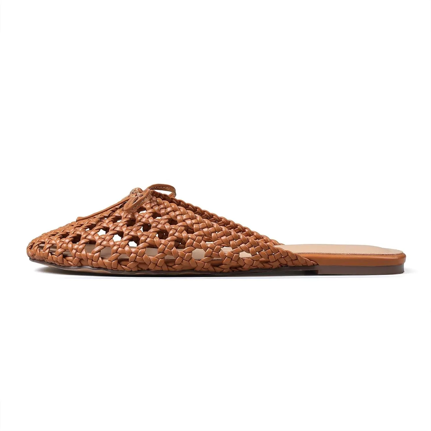 Clebreez Slippers for Women Falts Comfortable Breathable Slides Sandals Black Mules for Women Sandals Women Mesh Woven Shoes