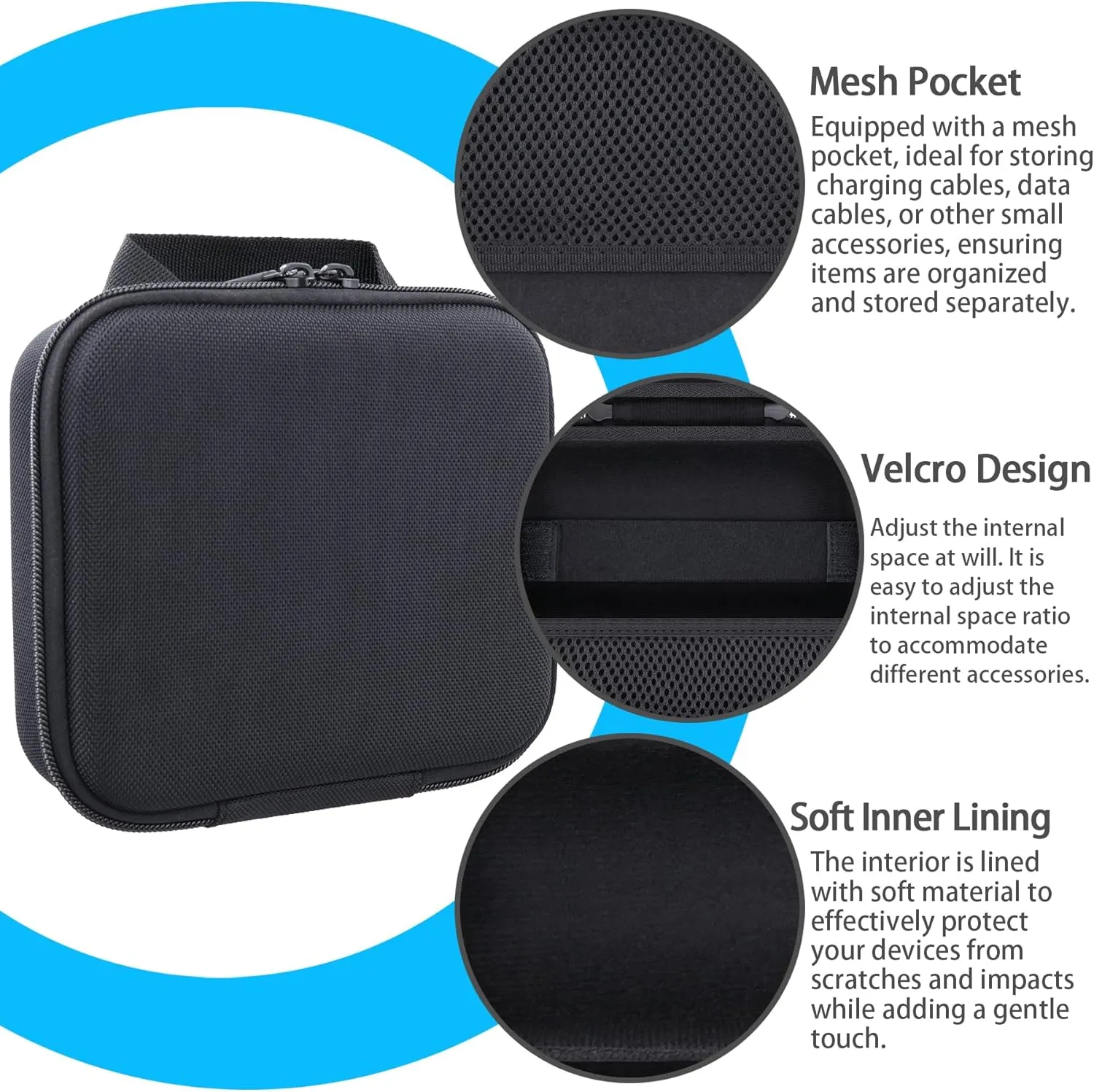 co2CREA for Anker 25,000mAh 165W Laptop Power Bank and Laptop 140W USB-C Charger, Hard Travel Case Compatible with 25K Power Bank A1695, Case Only (Black Case)