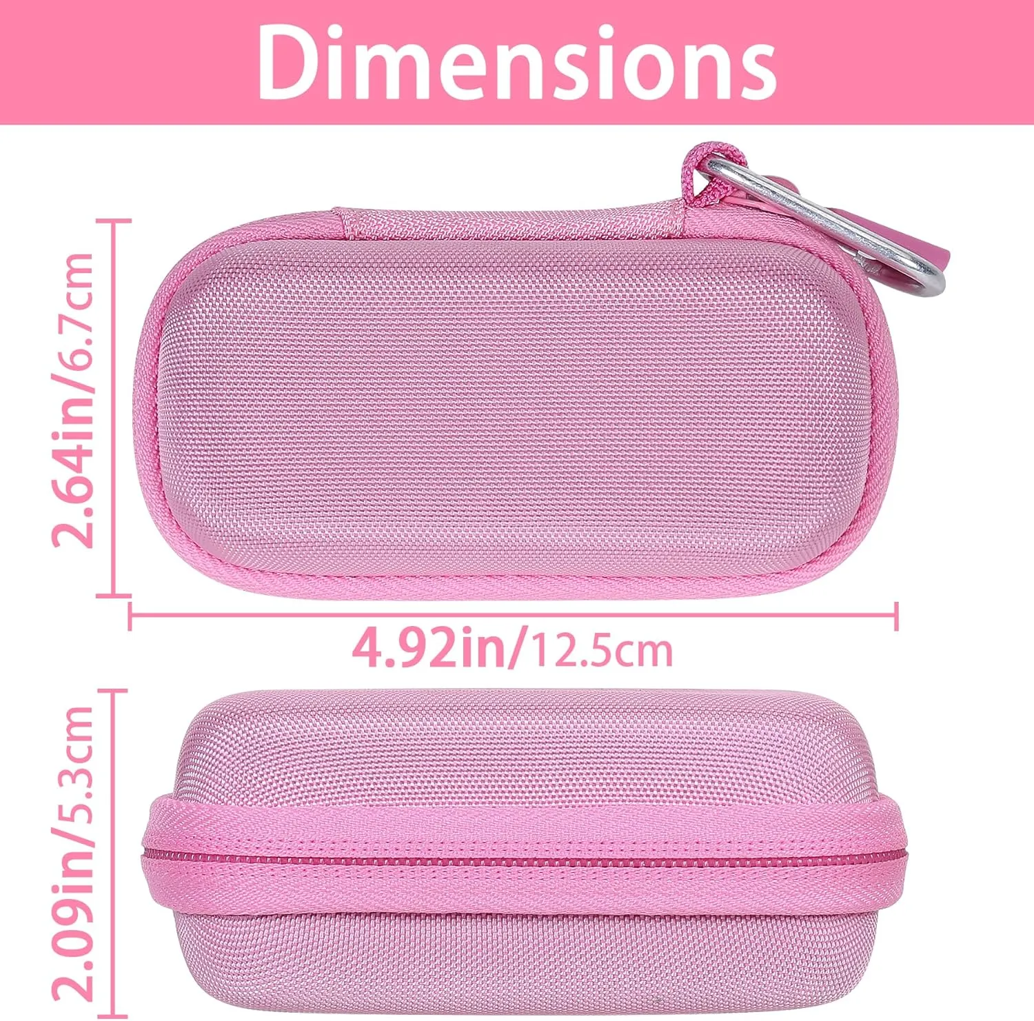 co2CREA Hard Case Compatible with Anker 621 Nano Power Bank 5,000mAh 12W Portable Charger, Pink Case