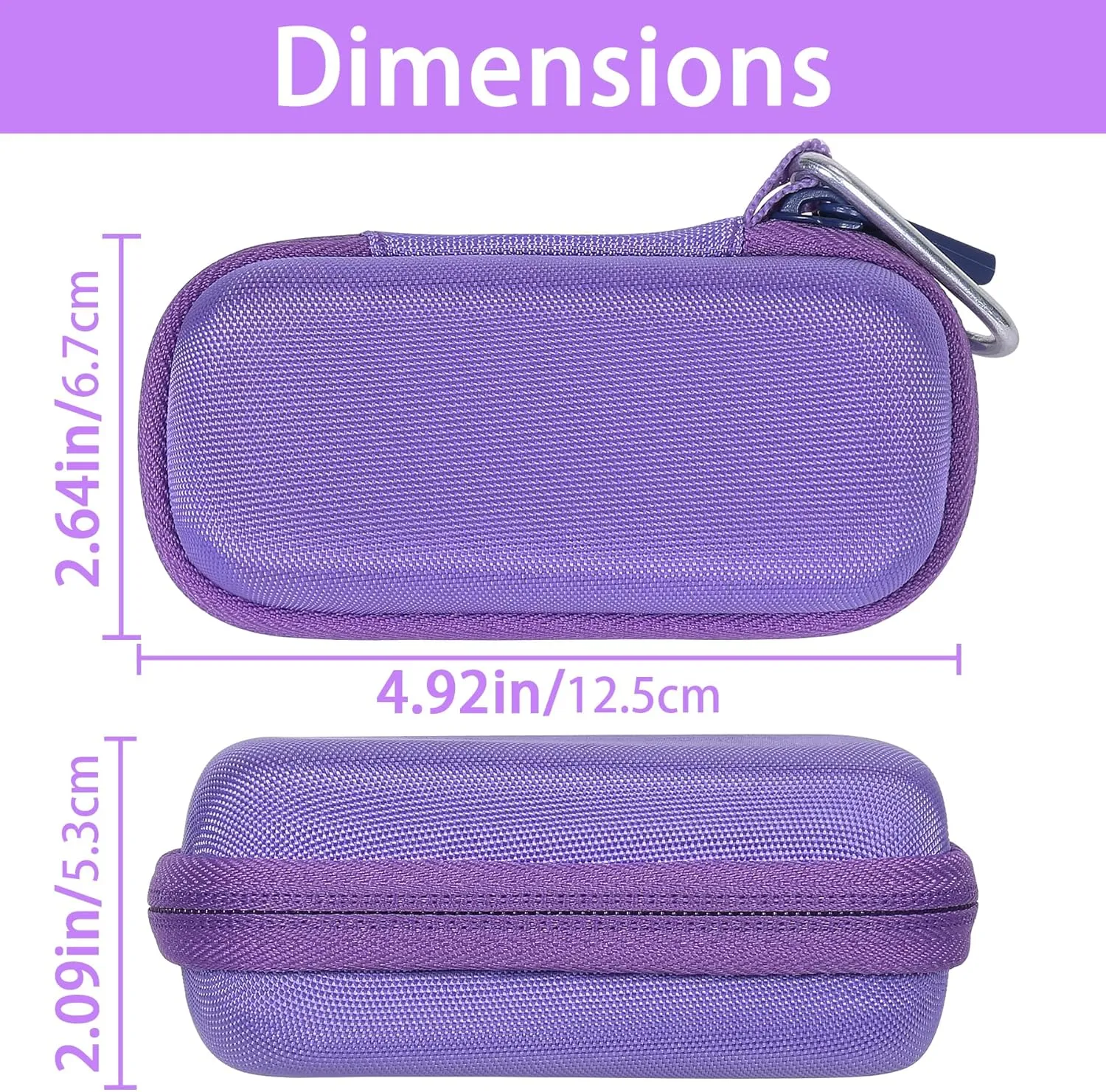 co2CREA Hard Case Compatible with Anker 621 Nano Power Bank 5,000mAh 12W Portable Charger, Purple Case