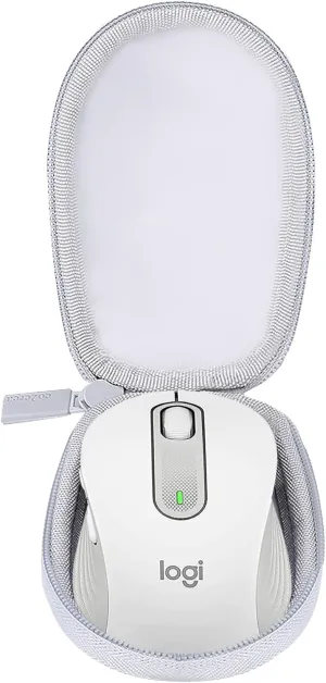 co2CREA Hard Case Compatible with Logitech Signature M650 M550 Wireless Mouse (Small Medium Size, Off White)