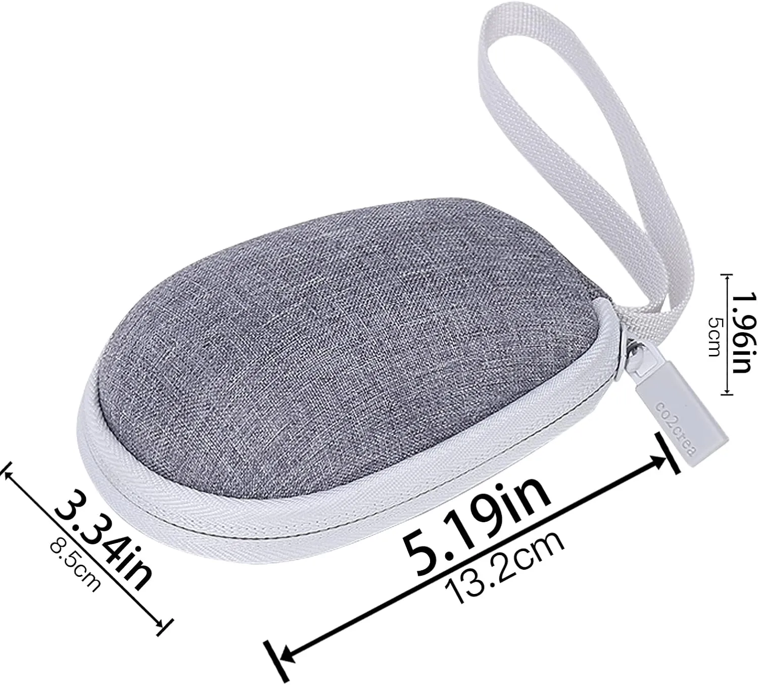 co2CREA Hard Case Compatible with Logitech Signature M650 M550 Wireless Mouse (Small Medium Size, Off White)