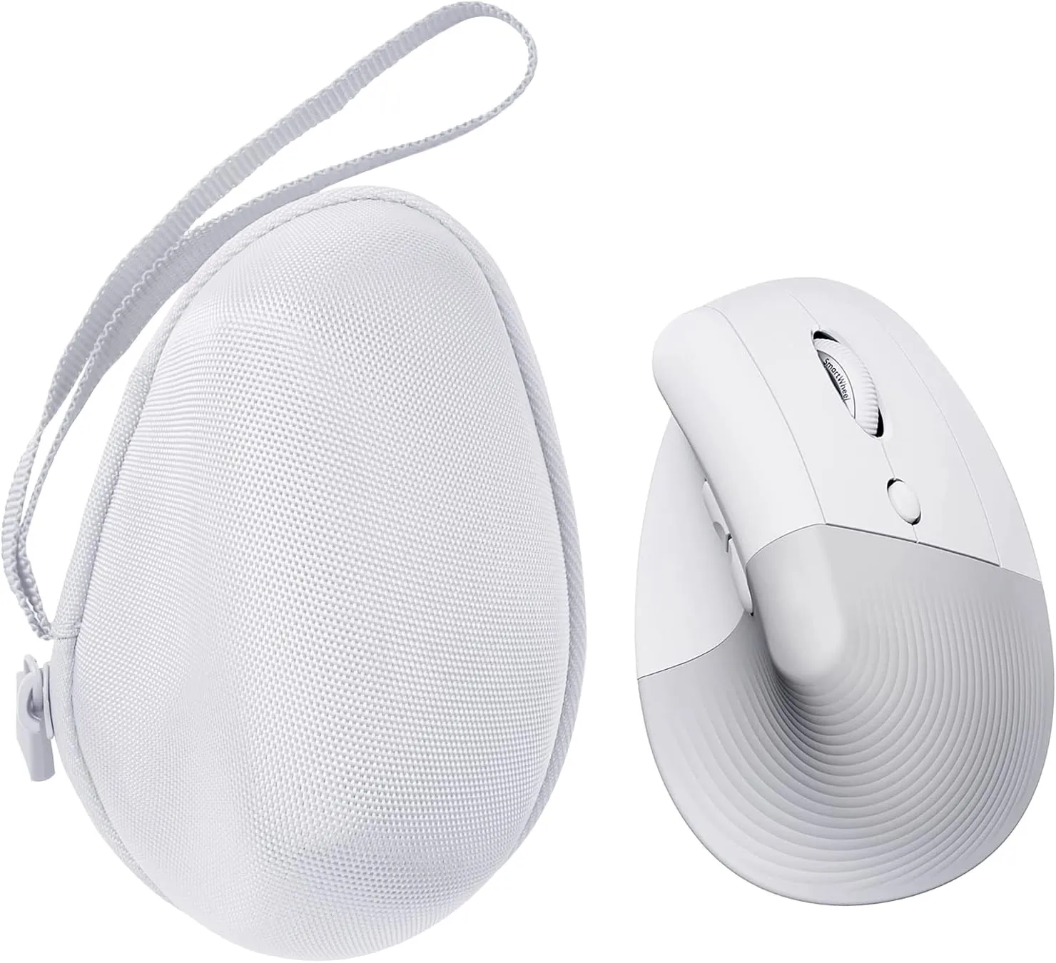 co2CREA Hard Case Replacement for Logitech Lift Vertical Ergonomic Mouse (White Case)
