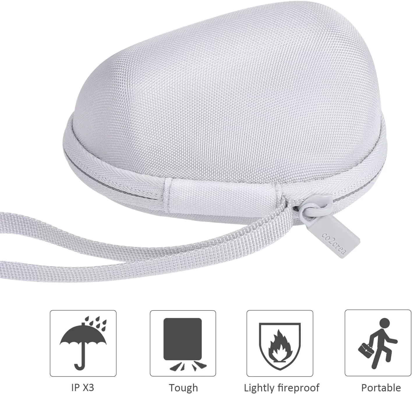 co2CREA Hard Case Replacement for Logitech Lift Vertical Ergonomic Mouse (White Case)