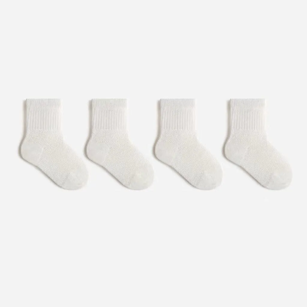 Color-Block Summer Mesh Socks [Set of 4]