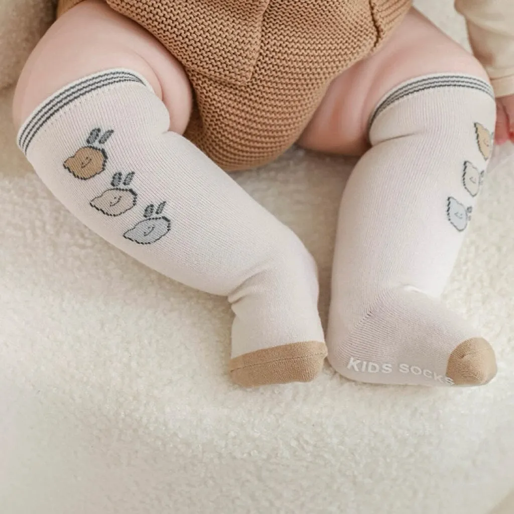 Colorblock Cartoon Non-Slip Baby Knee Socks [Set of 5]