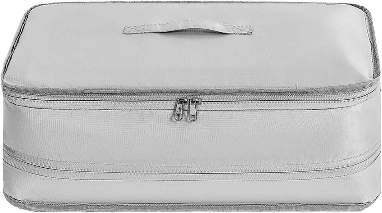 Compression Packing Cubes, Portable Hanging Travel Shelves Bags, Packing Cubes for Travel, Travel Collapsible Compression Garment Organizer for Travel Essentials Travel Accessories (XL)