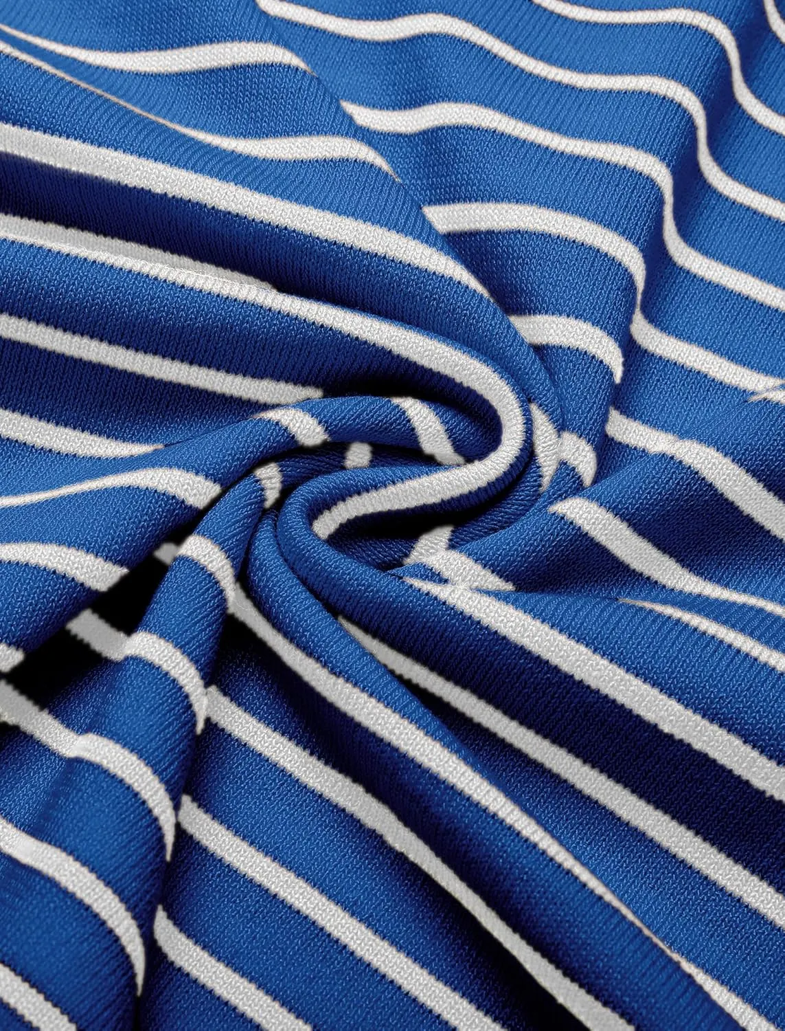 COOFANDY Men's Knit Polo Shirts Short Sleeve Striped Golf Polo Shirts Lightweight Casual Collared T Shirt