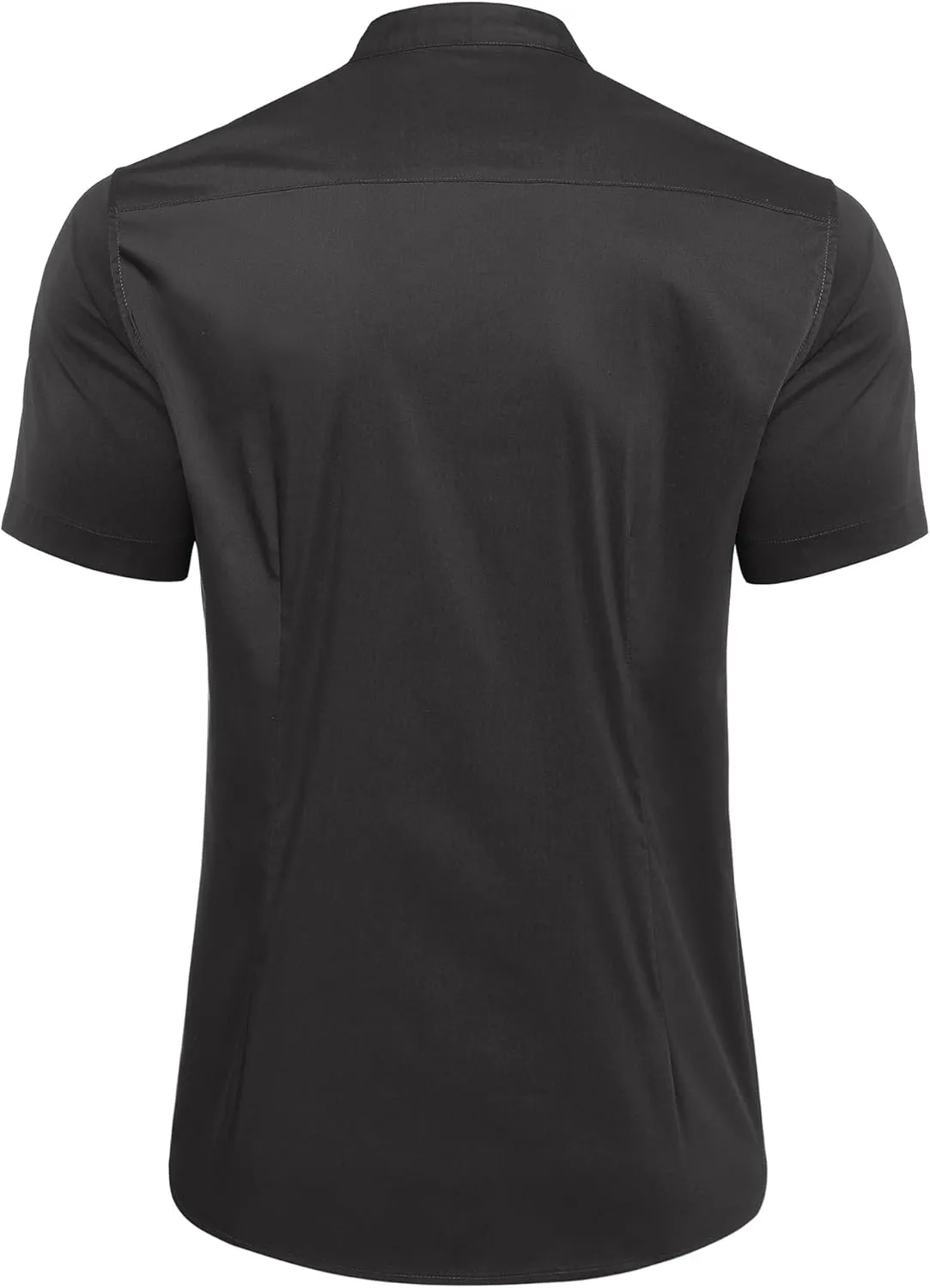 COOFANDY Muscle Fit Dress Shirts for Men Banded Collar Casual Button Down Shirts