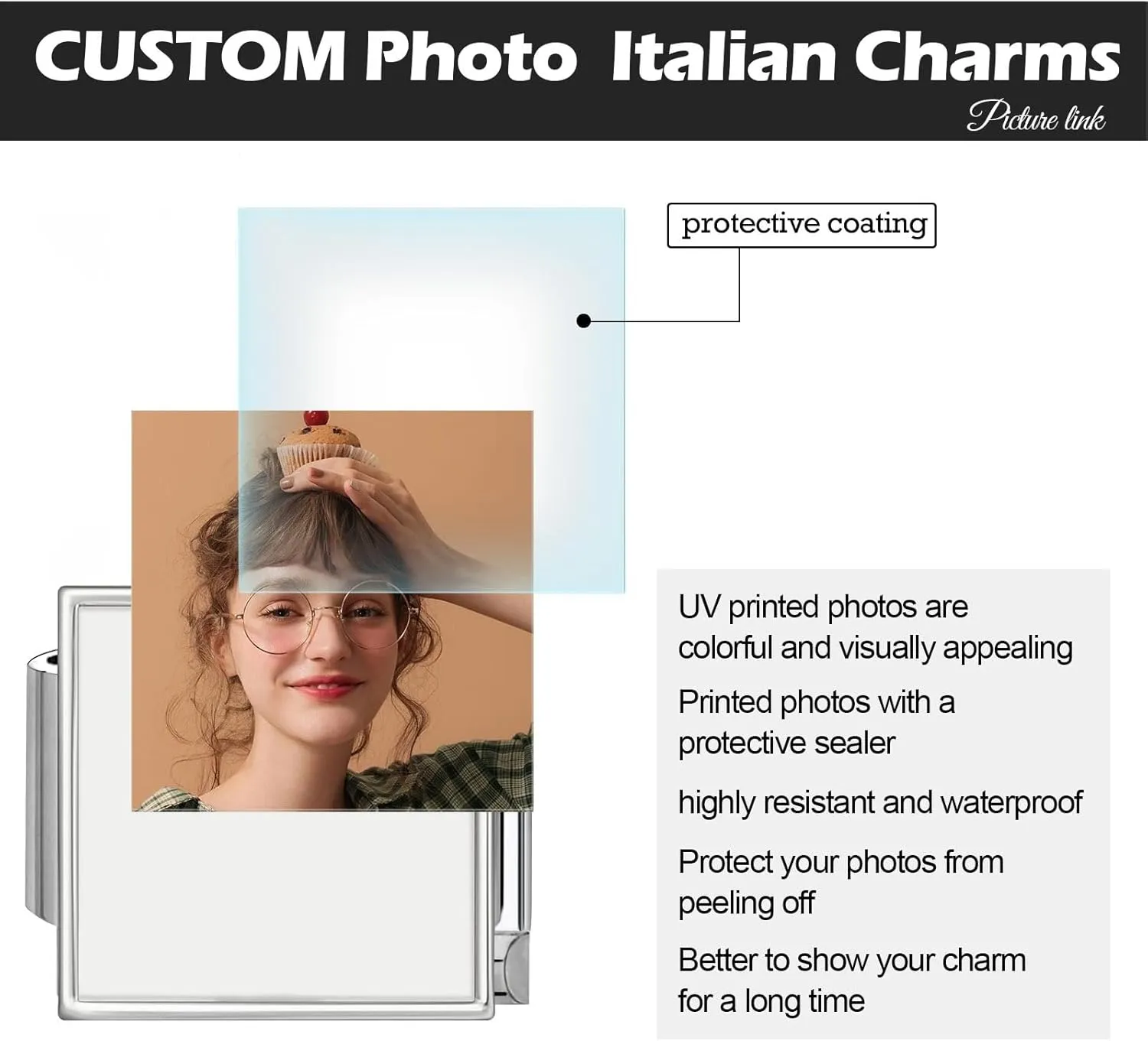 Custom Italian Charm Bracelet with Picture, Personalized Traditional Classic Italian Charm Link, Fashion Handmade Bracelet DIY Module Jewelry Gifts