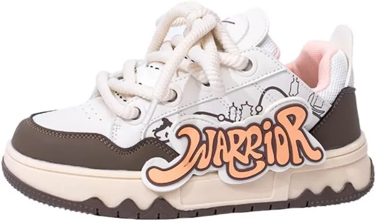 Cute Chunky Shoes Y2K  Women Girls Thick Sole Platform Sneaker Retro White Walking Shoes Vintage Dopamine Dressing Cute Kawaii Japanese Style Summer School Beach Travel