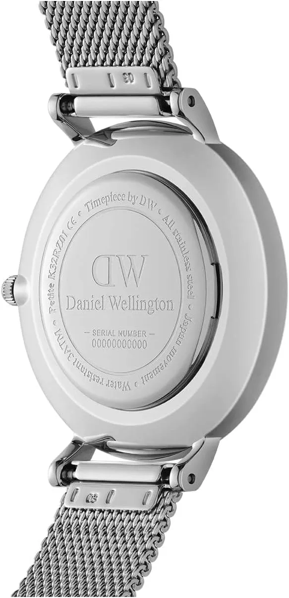 Daniel Wellington Petite Sterling Unisex Watch  Japanese Quartz Movement, Stainless Steel Mesh Strap, Water Resistant, Analog Watch for Women & Men