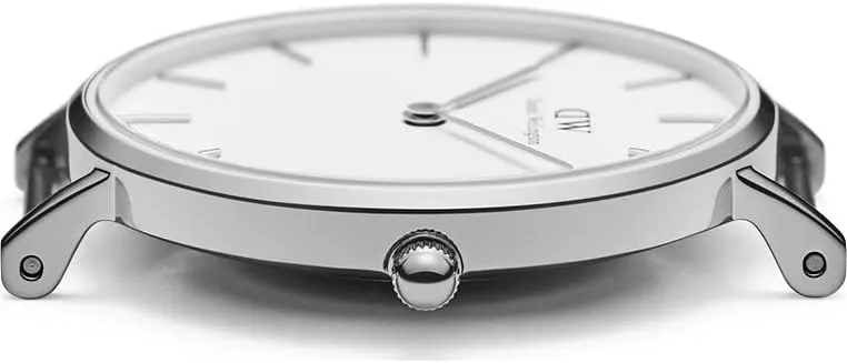 Daniel Wellington Petite Sterling Unisex Watch  Japanese Quartz Movement, Stainless Steel Mesh Strap, Water Resistant, Analog Watch for Women & Men