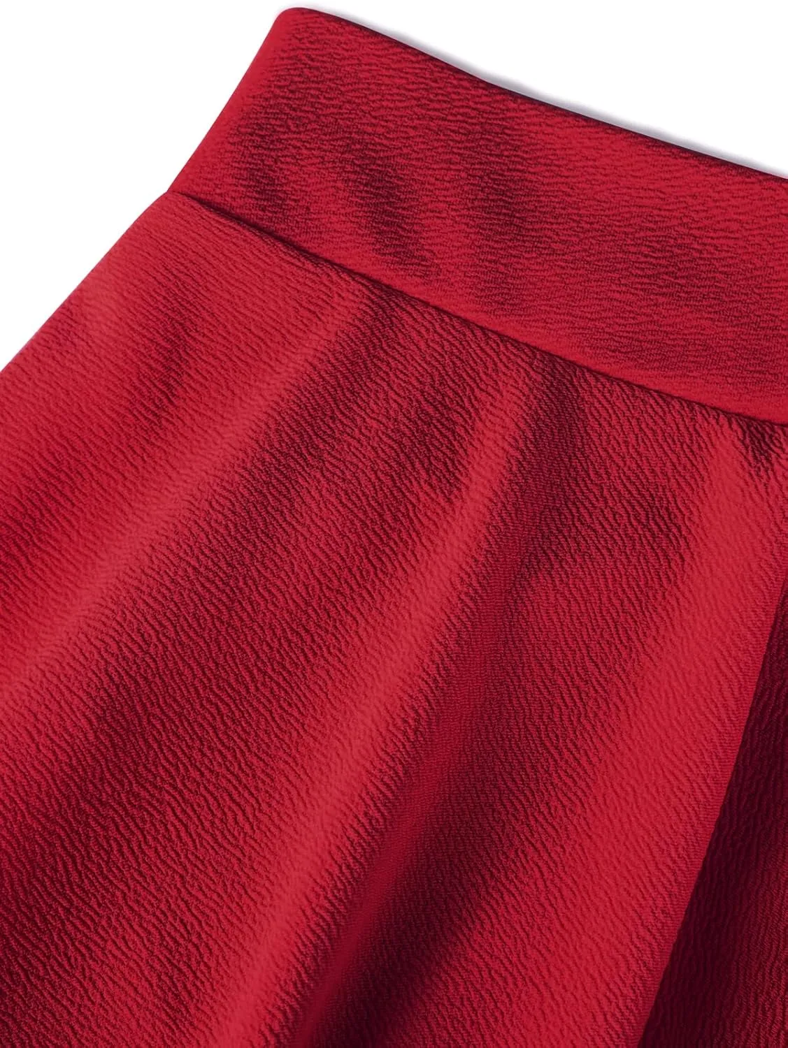 DJT Women's Basic Versatile Casual Stretchy Flared Pleated Mini Skater Skirt with Shorts