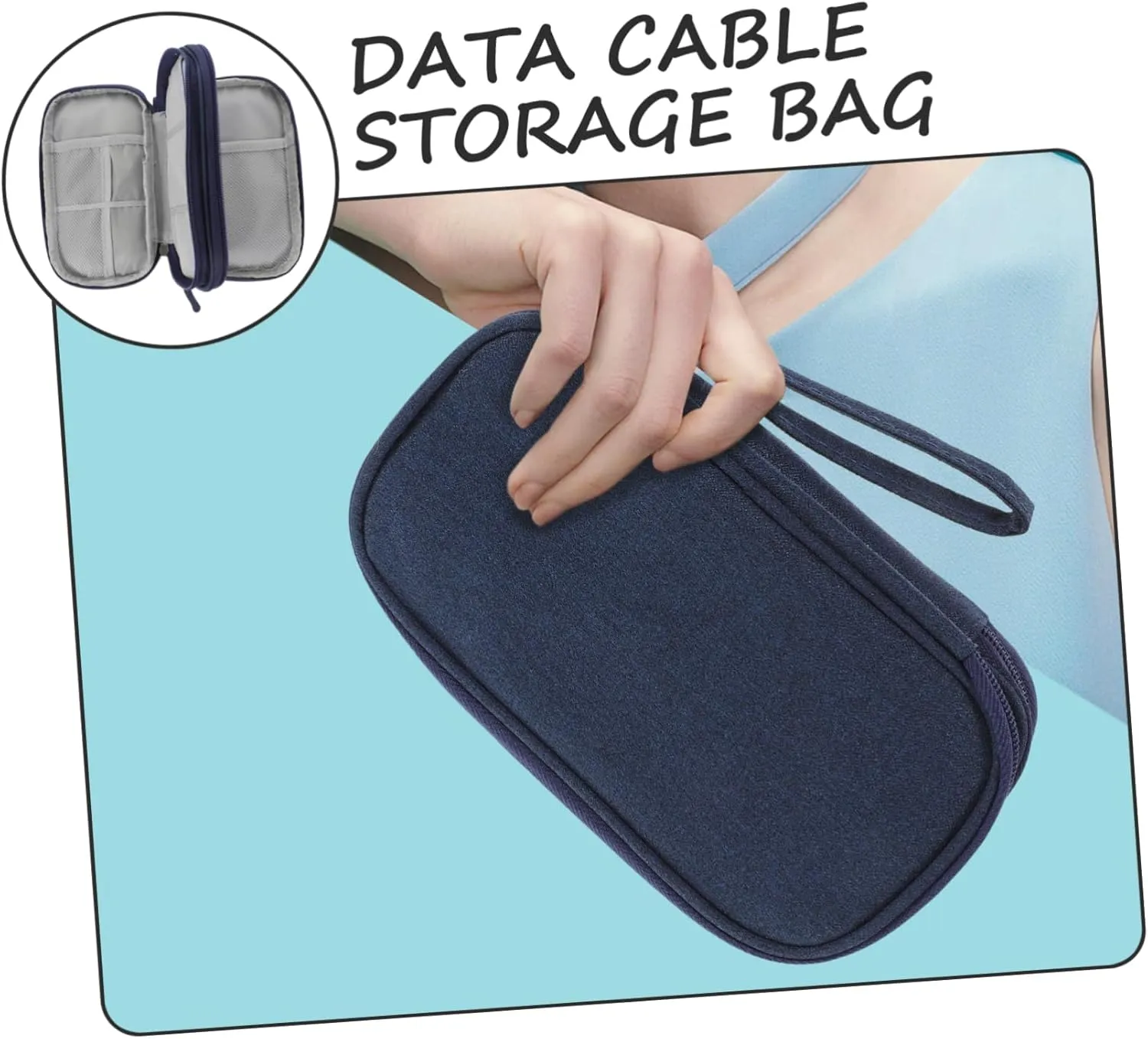 DOITOOL Digital Storage Bag Suitcase Cable Organizer Bag Charger Case Travel Earphone Electronic Product