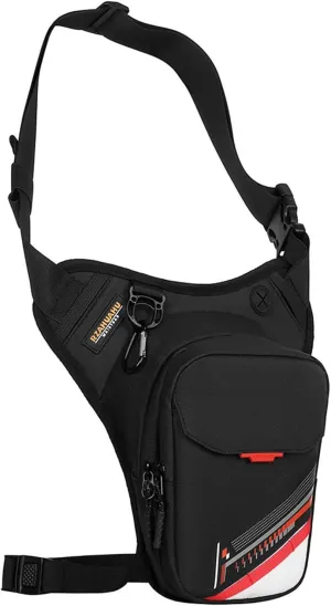 Drop Leg Bag for Men Women Motorcycle Riding Leg Pouch Waterrepellent Thigh Bag with Leg Strap Fanny Pack Waist Packs for Horse Riding, Hiking, Camping, Outdoor Travel